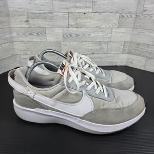Nike Waffle Debut Running Shoes Mens Size 13 White Nyon Suede Sneakers